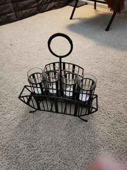 Wrought Iron Silverware Caddy