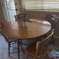 Round Table With Selves That Go Down