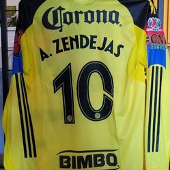 Adidas 2025 Club America Home Jersey Manga Larga Size Xl Zemdejas 10 Mp Trade 