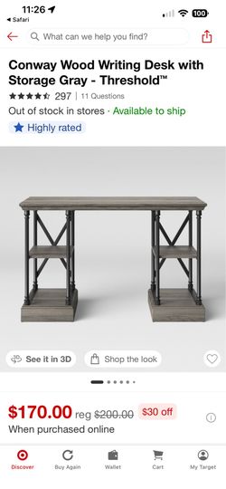 Desk new in box
