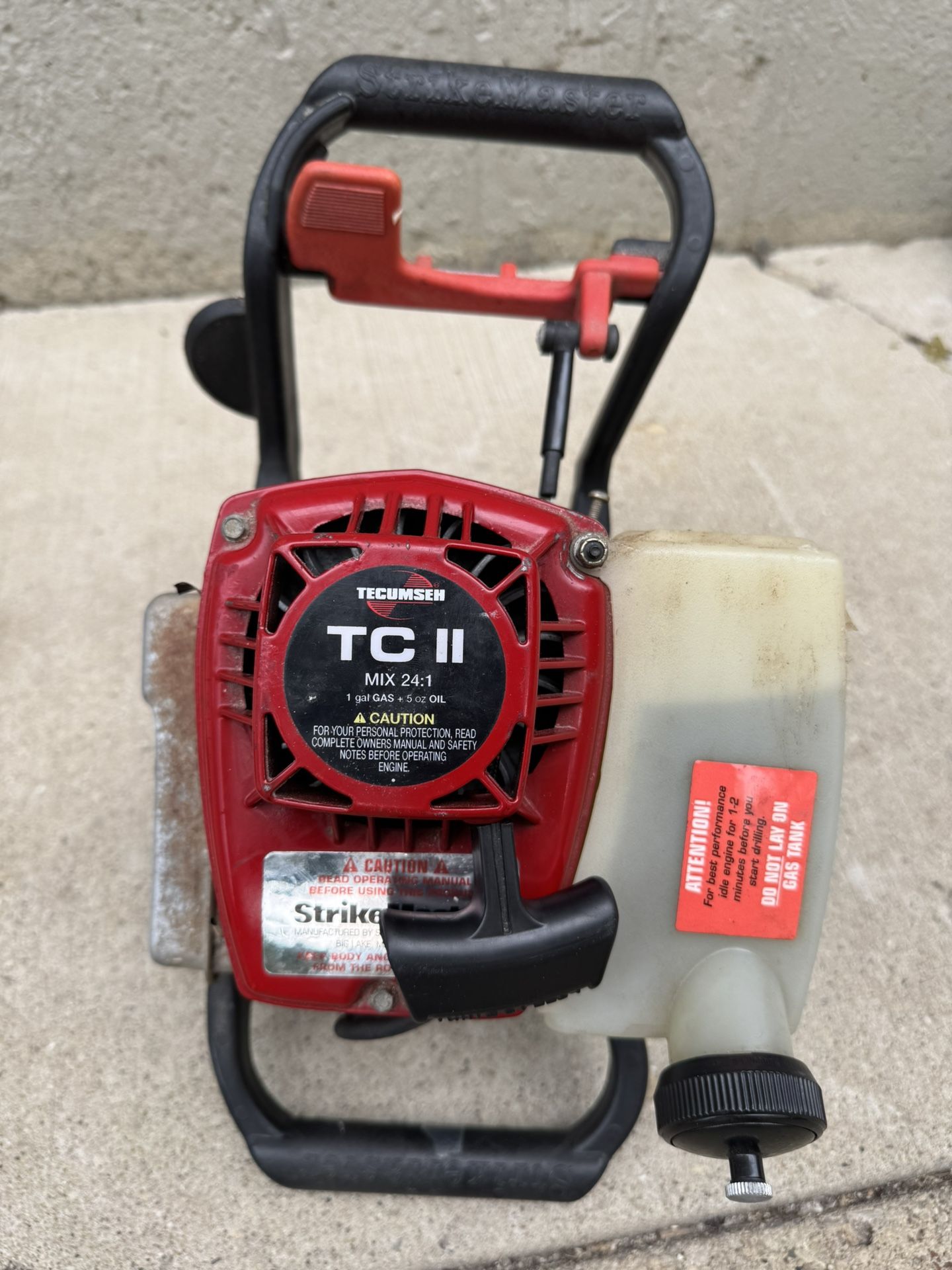 Strike Master Tecumseh Tc Ii Auger StrikeMaster Gas Ice Auger