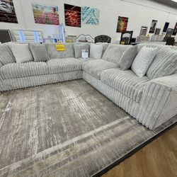 The Stupendous Light Gray Sectional