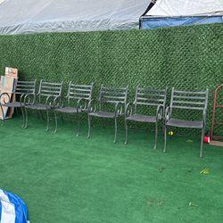Solid Metal Patio Chairs