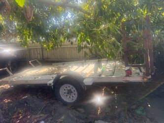 Flatbed Utility Trailer Single Axle