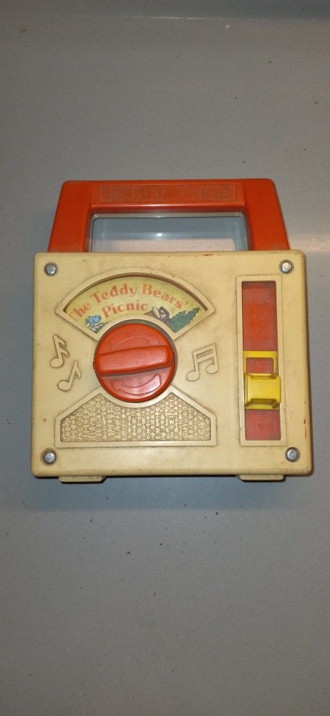Fisher Price Toy Radio Vintage 80s Teddy Bear Picnic