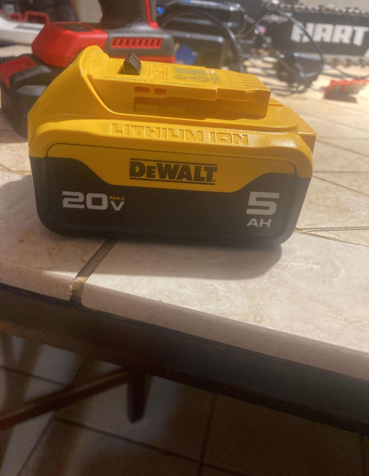 20V Dewaltlithium Ion Cordless 5H Battery