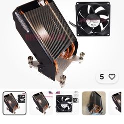 4 Pipe Heat Sink With Fan