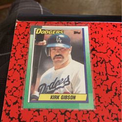 4 Baseball cards Kirk Gibson