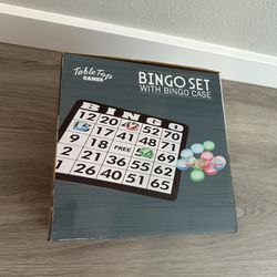 Bingo Set With Bingo Case