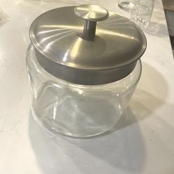 Glass Storage Container with Stainless Steel Lid