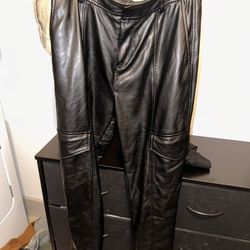 Quality Faux Leather Joggers