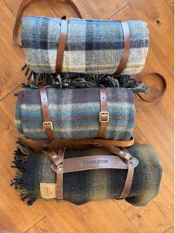 3 Pendleton Wool Throws with Carriers