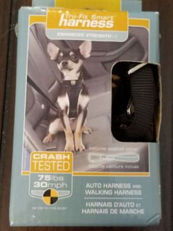 REDUCED - Kurgo Tru-Fit Smart Harness w/ Steel Nesting Buckles Enhanced Strength Black X-Small (Beach blvd)