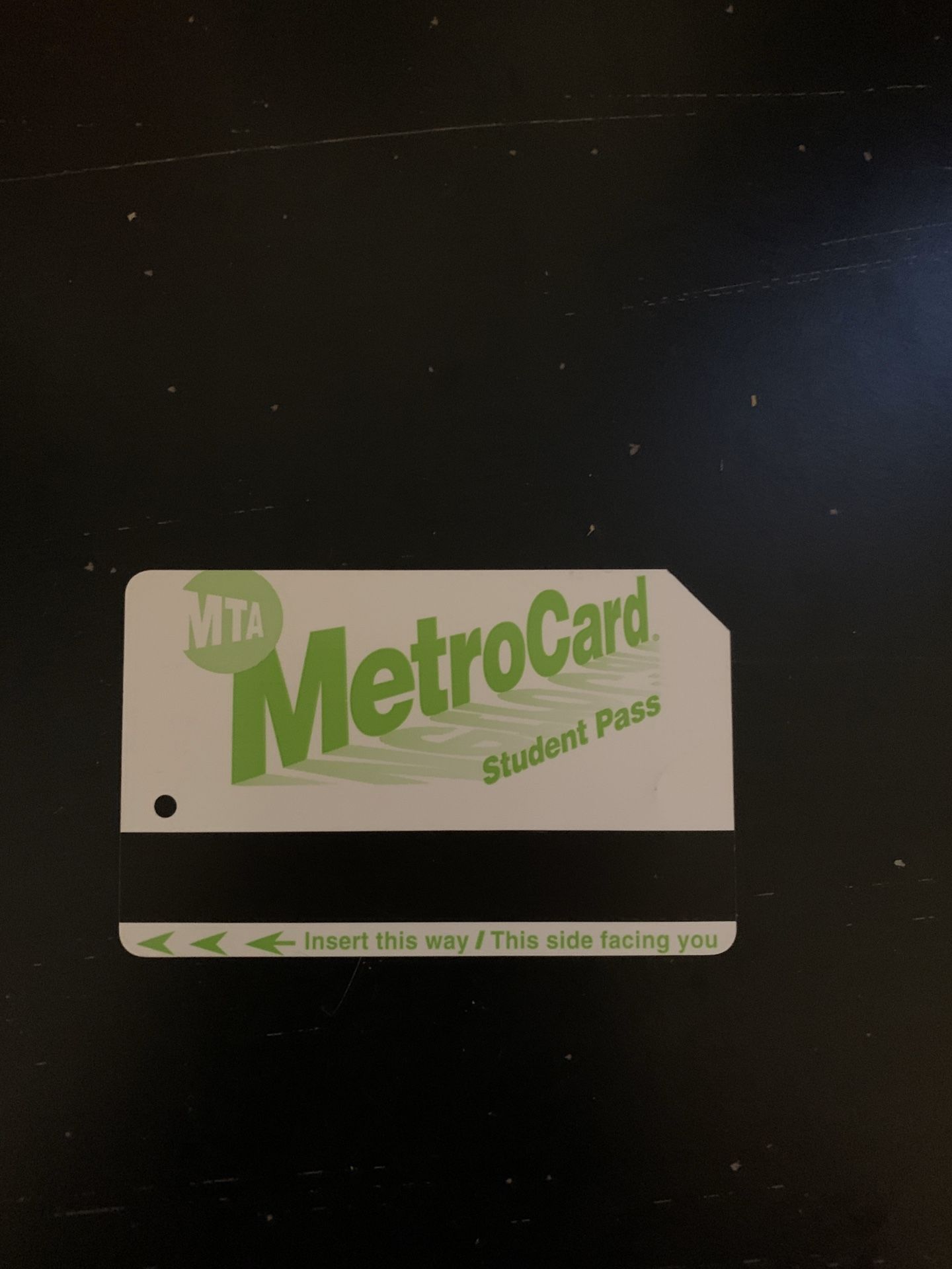 student metro card for the whole year!!