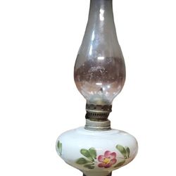 Victorian Oil Lamp Nicht lantern metal Hurricane  Antique Collectible.  Does not come with the glass top