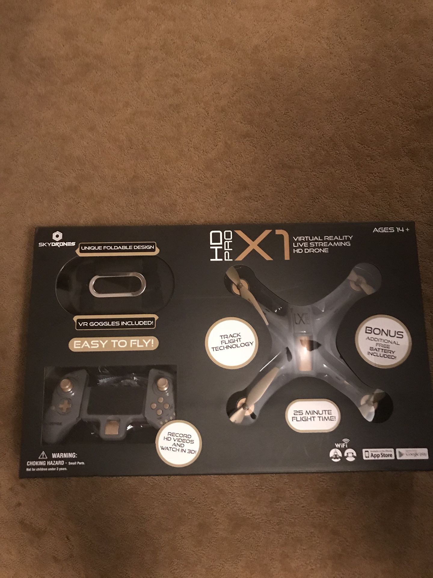 2 HD Pro X1 drone with virtual reality goggles