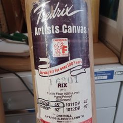 16 Yds X 45 " Fredrik Linen Primed Canvas 