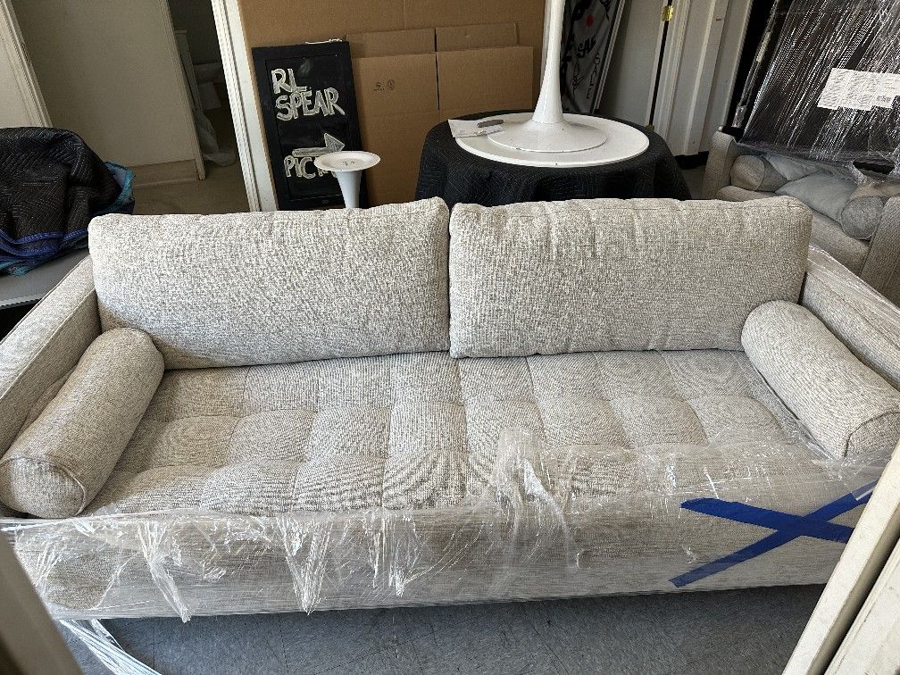 Article Sven Birch Ivory Sofa