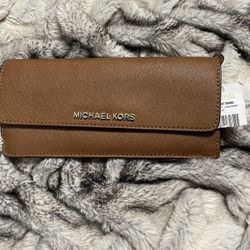 Michael kors flat wallet leather 2025