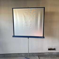 Vintage Tripod Portable Projector Screen