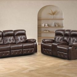 Recliner Sofa And Loveseat Set Brand New