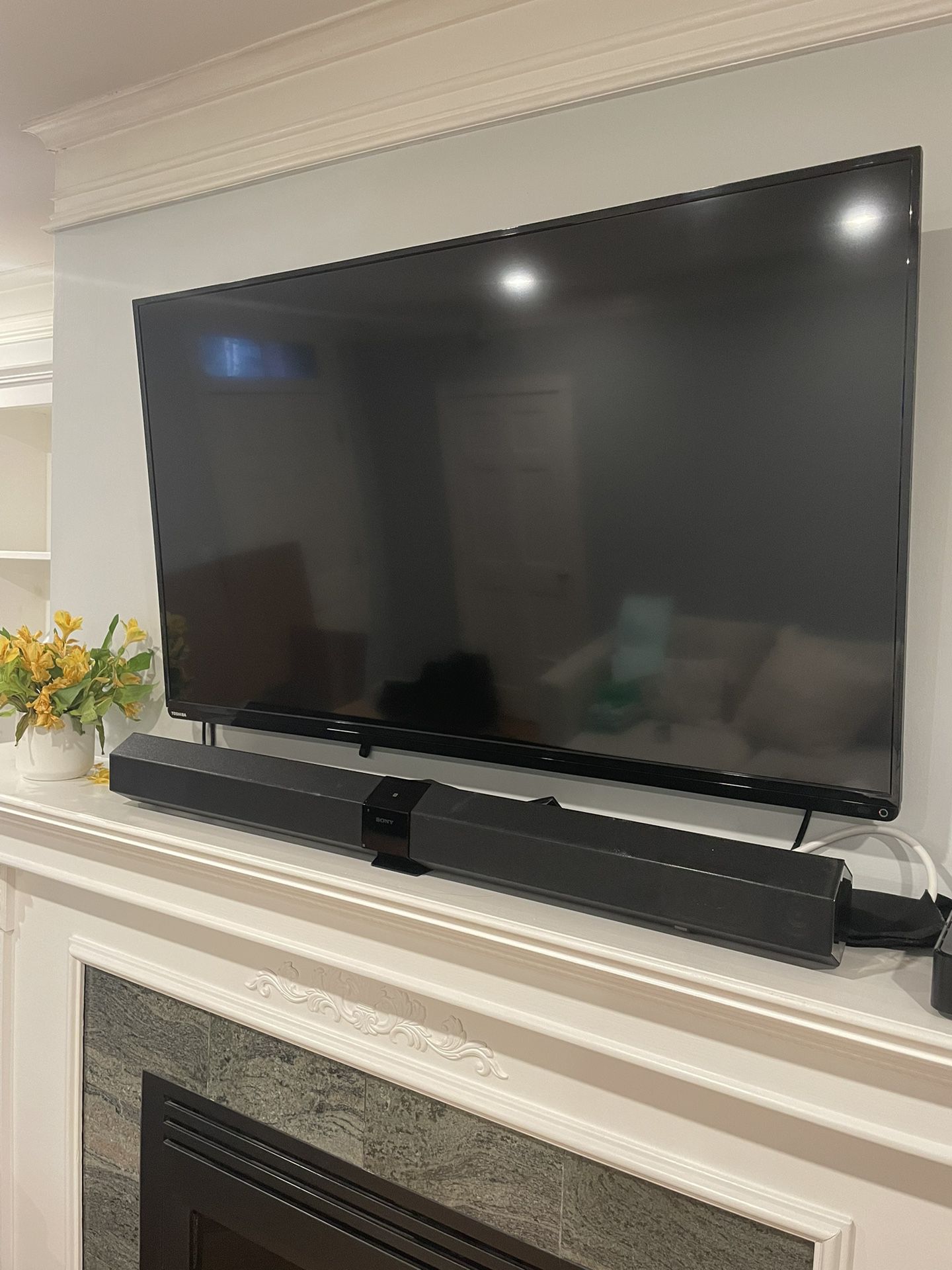 50” Toshiba HD LED TV with Wall Mount