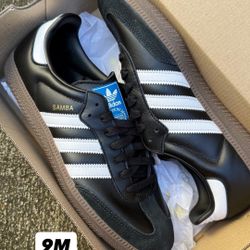 New Adidas Samba Black Sizes 9M 8M 7.5Y 3.5Y 