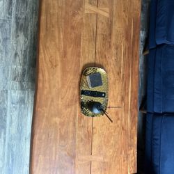 Crate & Barrel Yukon Solid Wood Coffee Table - Live Edge