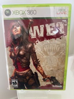 Wet (Microsoft Xbox 360, 2009)  COMPLETE CIB w/ Manual TESTED WORKING