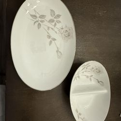 Vintage Plate And Bowl