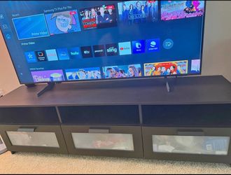 Modern black TV stand