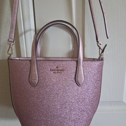 Stunning Kate Spade Pink Glitter Crossbody Bag