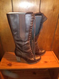 Timberland Leather Lace Up Brown Boots