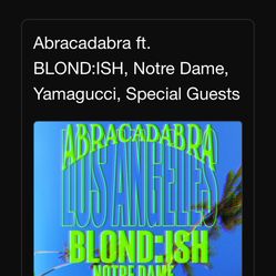 Abracadabra BLONDE:ISH Ticket
