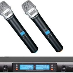 GTD Audio G-622 Pro UHF Wireless 2 Microphone System like New