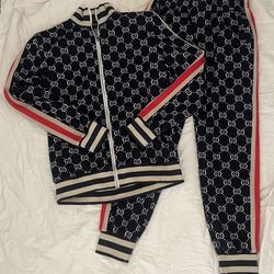 Gucci, GG JACQUARD - Men’s  XL jogging tracksuit pants and jacket preowned- See All Pics
