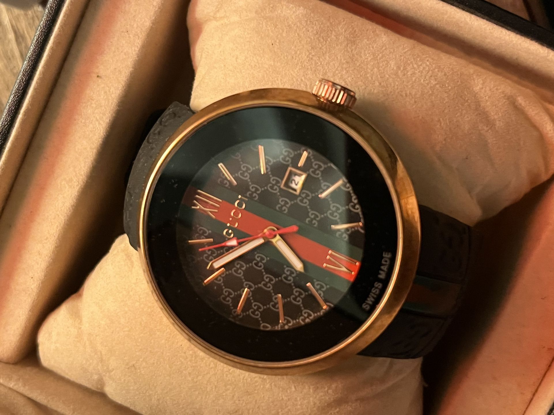 Gucci watch men pre owned designer vintage authentic