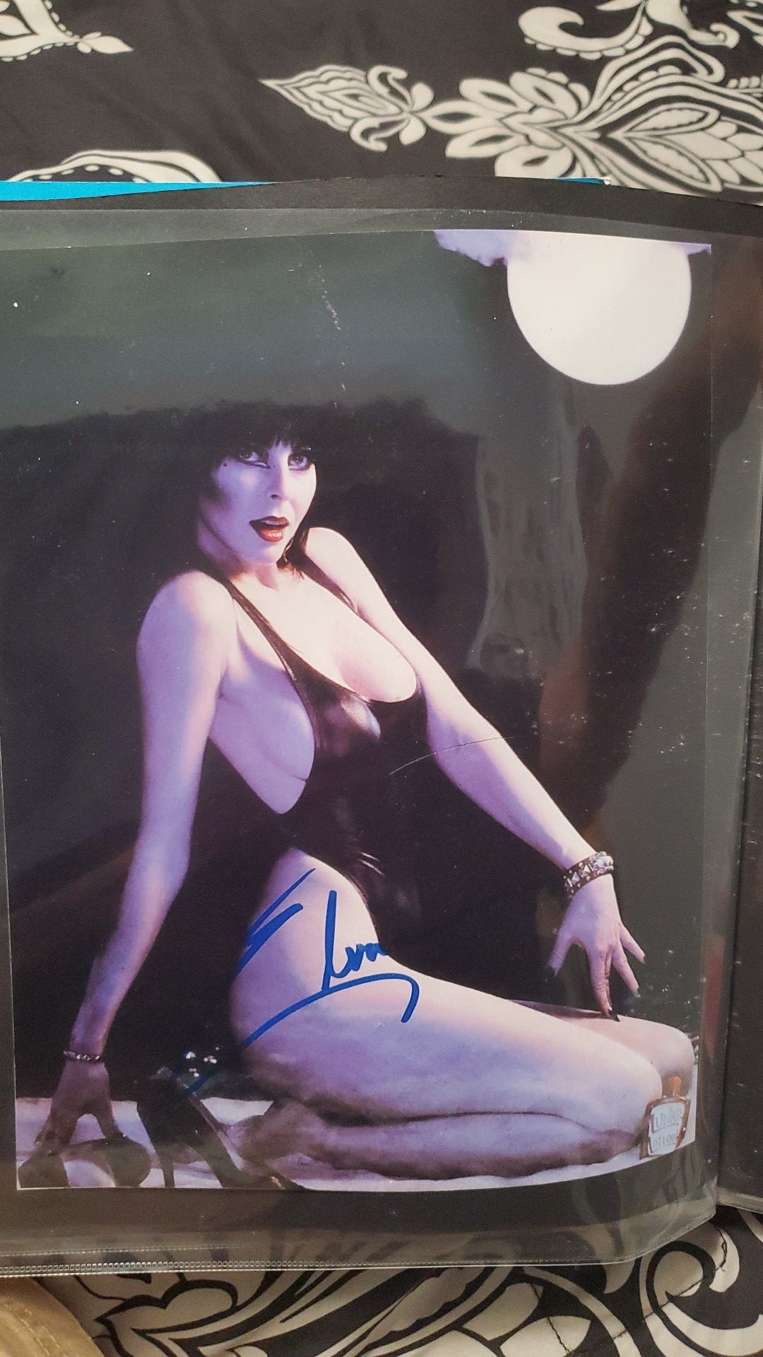 Elvira Print of signed photo...not actually signed