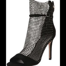 Ninewest Black Mesh Woman High Heels