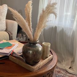 Vase With Pampas