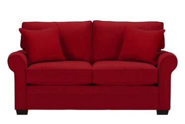 Red Microfiber Rooms To Go Loveseat