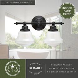 lights for decoration Style Selections Mix and Match 11.88-in 2 -Light Bronze