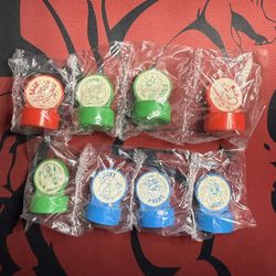Pokemon 1997 Retsuden Ink Stamps Lot Mew Sand Doduo Weepin Raichu Chansey Paras (8pcs)
