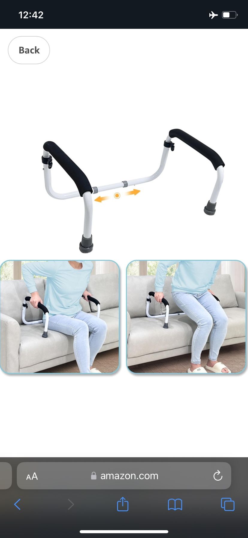 Couch Cane Stand Up Assist Chair Lift Device