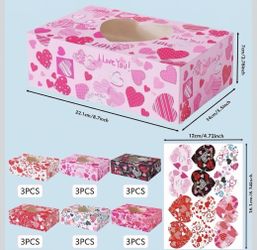 16 pcs cookie boxes, treat boxes, gift box with love 16 pcs Bear Party Gift Paper Bags, Baby