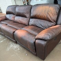 Free - Leather Couch 115” Long - Free