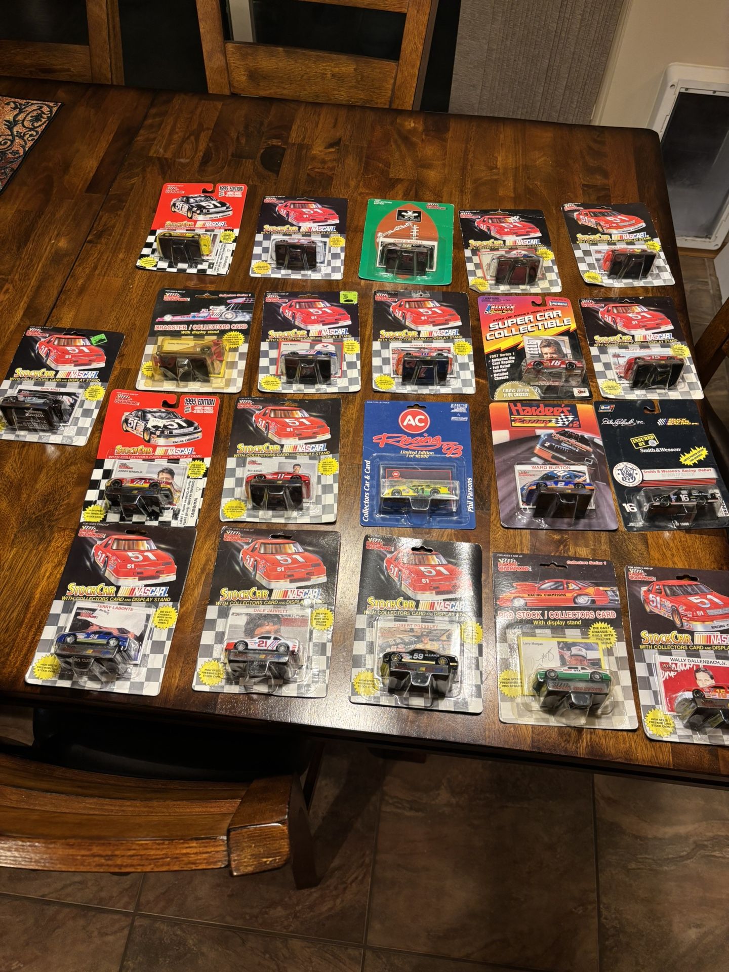 Variety of 1:64 race cars