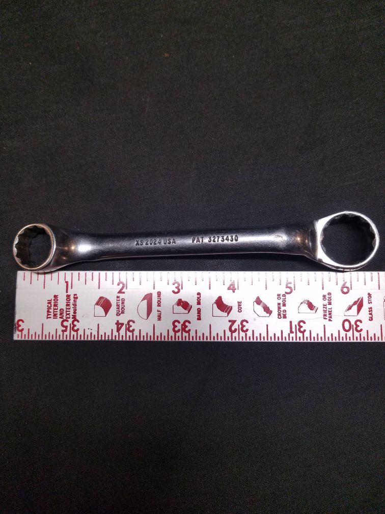 Snap-on 6" box wrench 12pt. XS2024 3/4"x 5/8"