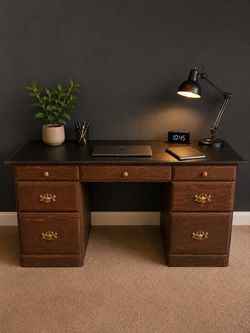 Solid Wood Executive Desk