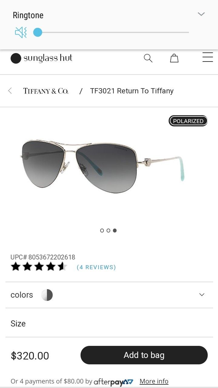 Tiffany Sun Glasses